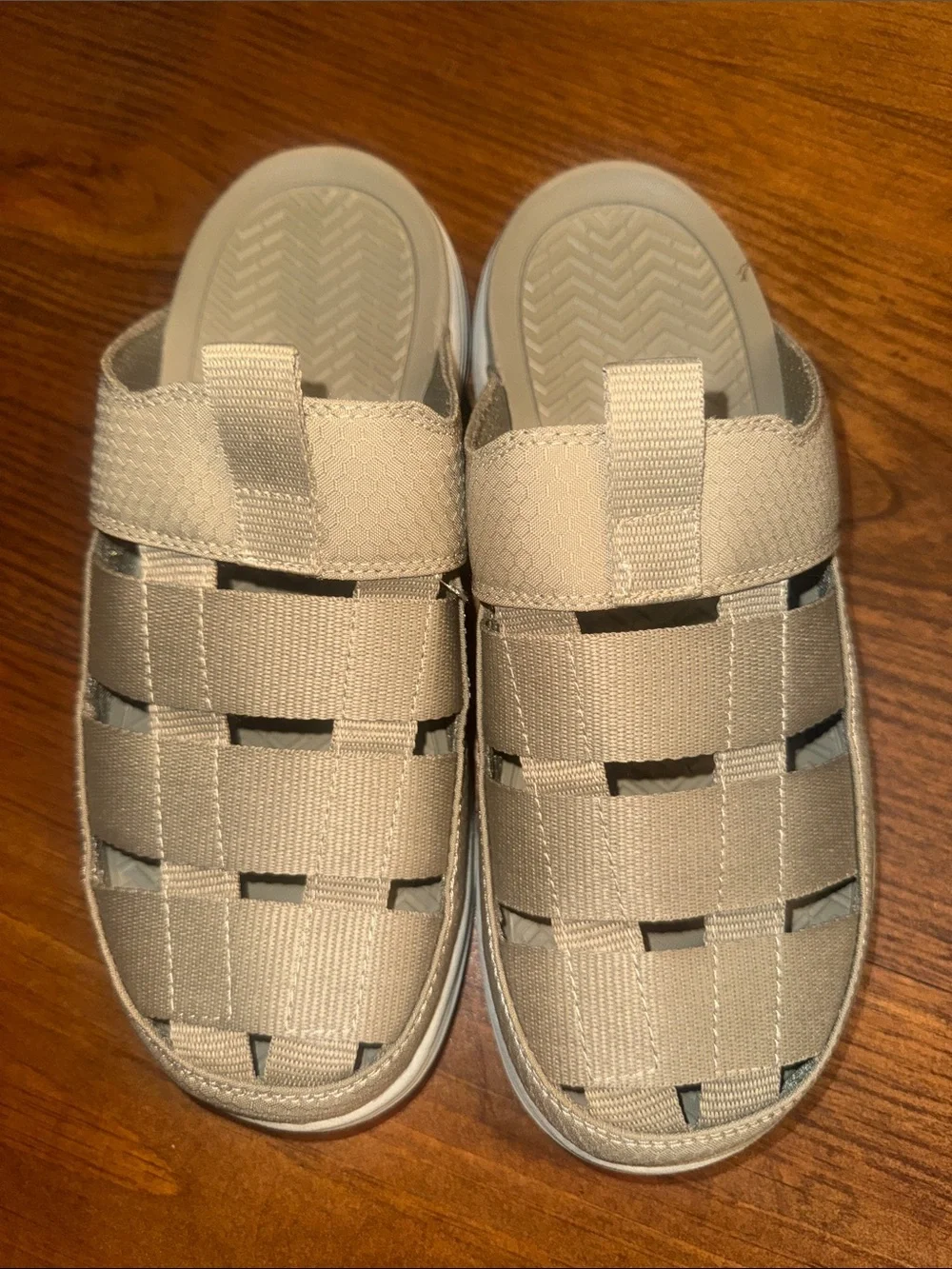 Northside Men's Woven Slide Boat Shoes in Beige